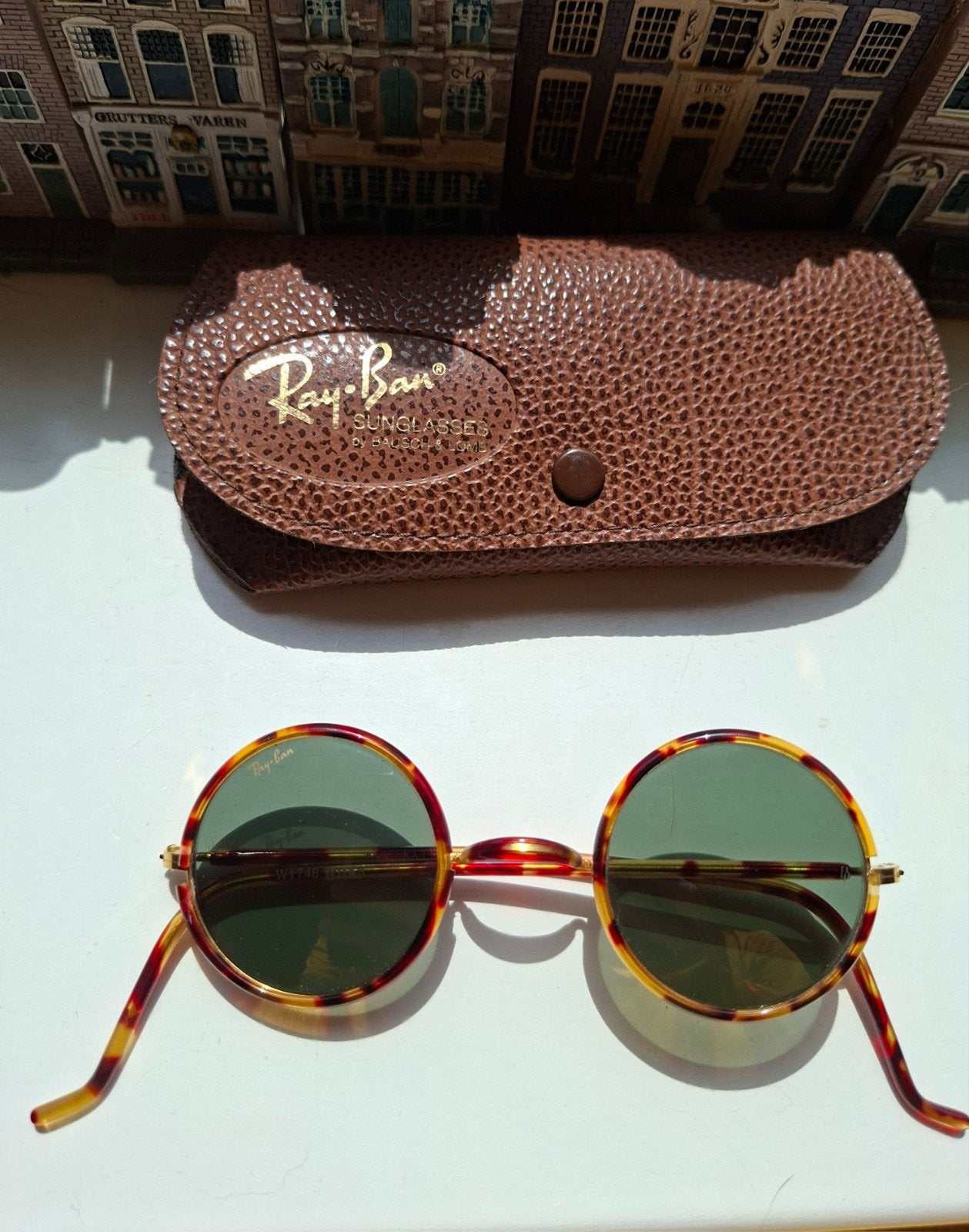 Vintage Ray-Ban B&L Cheyenne zonnebril, Zonnebril, Bruin, Ophalen of Verzenden, Zo goed als nieuw