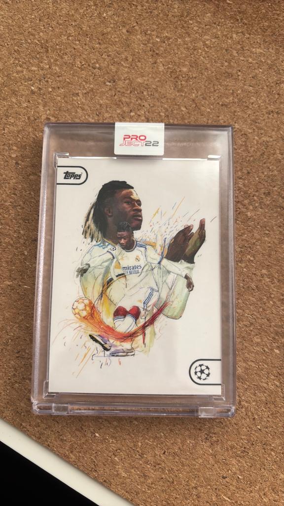Topps Project 22 Vinicius Jr. Spelerskaart Real Madrid, Verzamelen, Ophalen of Verzenden, Zo goed als nieuw, Buitenlandse clubs