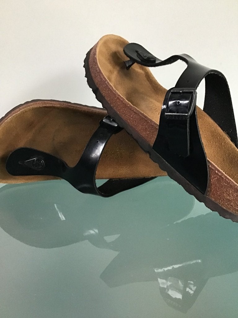 Birkenstock 39 Gizeh | zwarte slippers| Gratis verzenden, Kleding | Dames, Schoenen, Slippers, Verzenden, Zwart, Zo goed als nieuw
