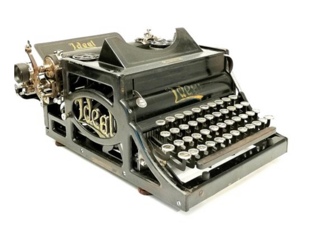 Seidel & Naumann Ideal A2 typemachine (ca. 1910) – bijzonder, Diversen, Ophalen of Verzenden, Zo goed als nieuw