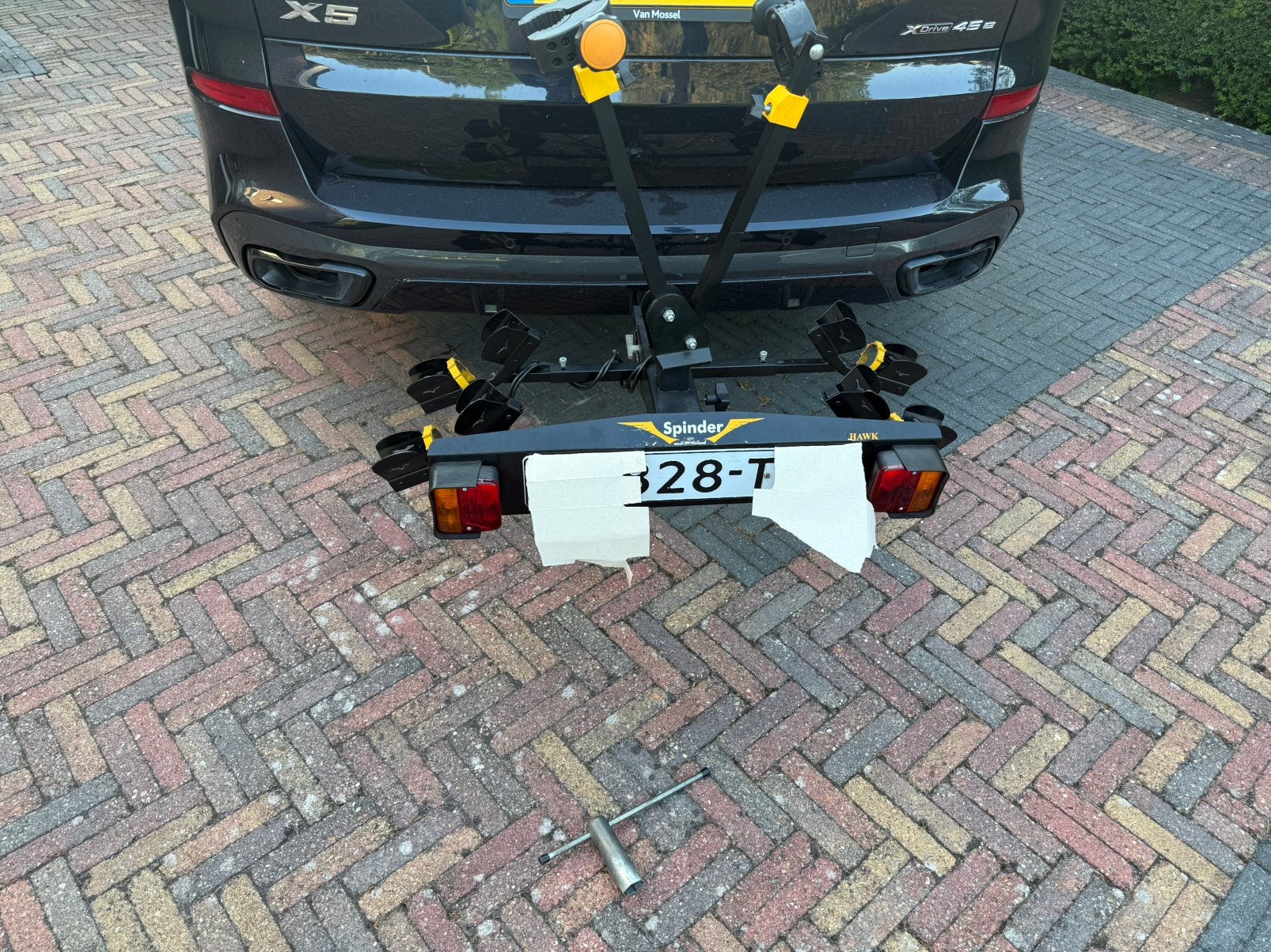Fietsendrager Spinder Hawk, Ophalen, Zo goed als nieuw, 2 fietsen, Trekhaakdrager