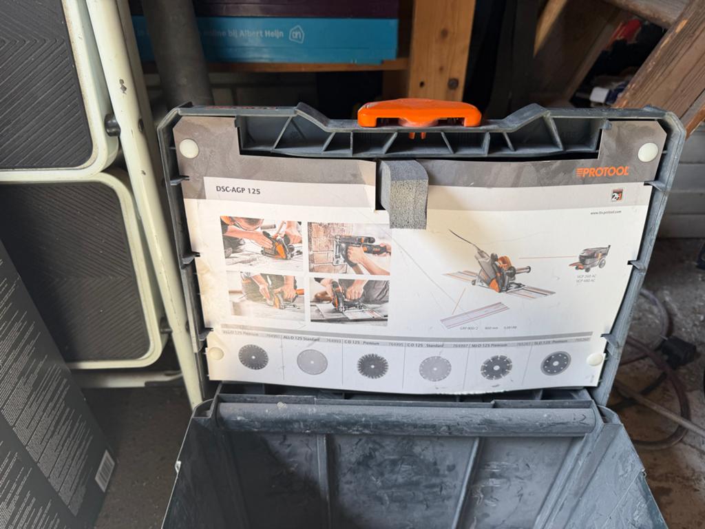 Protool Tegelsnijder DSC-AGP 125 in Systainer, Doe-het-zelf en Verbouw, Gereedschap | Slijpmachines, Ophalen, Gebruikt, 1000 watt of meer