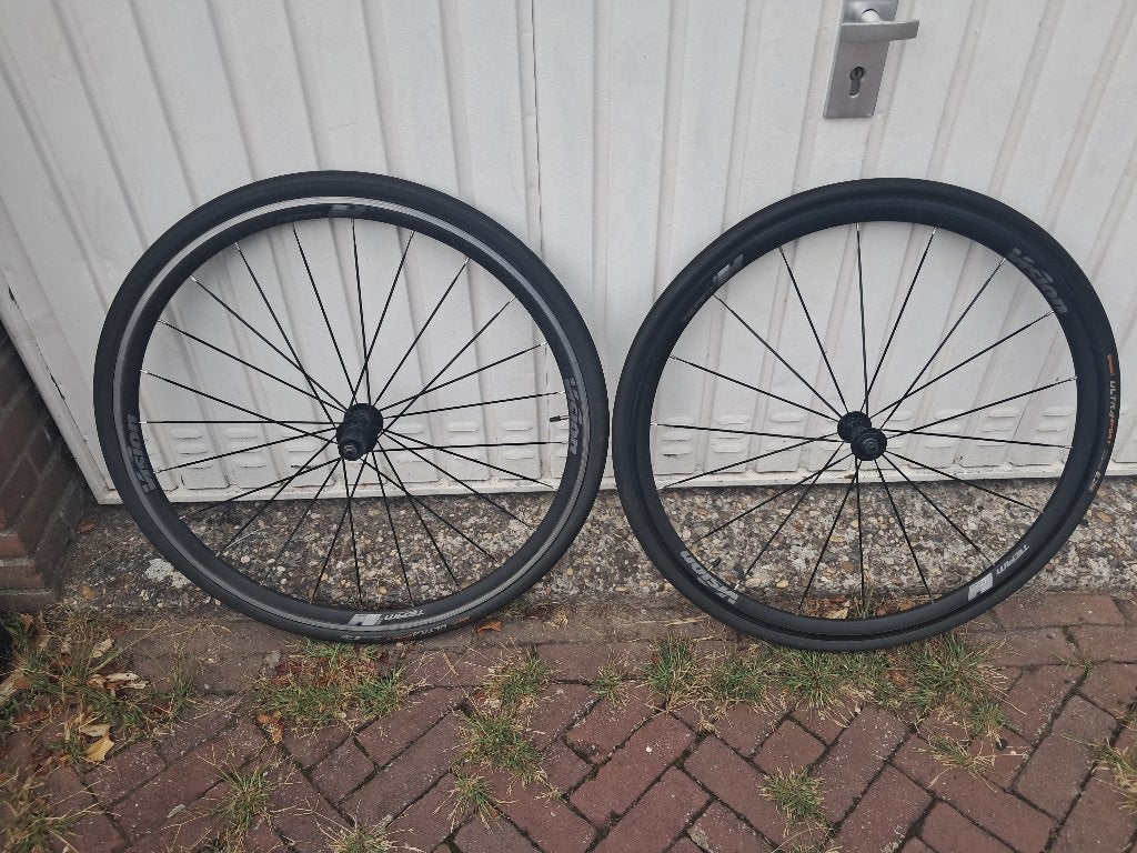 Vision Team 30 Comp Clincher wielset zwart/grijs, Fietsen en Brommers, Fietsonderdelen, Gebruikt, Aluminium, Racefiets, Ophalen