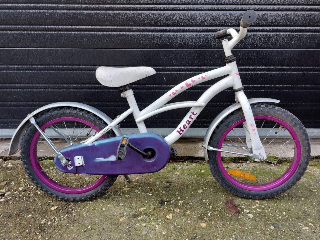 16 inch heart meisjesfiets, 16 tot 20 inch, Niet ingevuld, Niet ingevuld, Ophalen