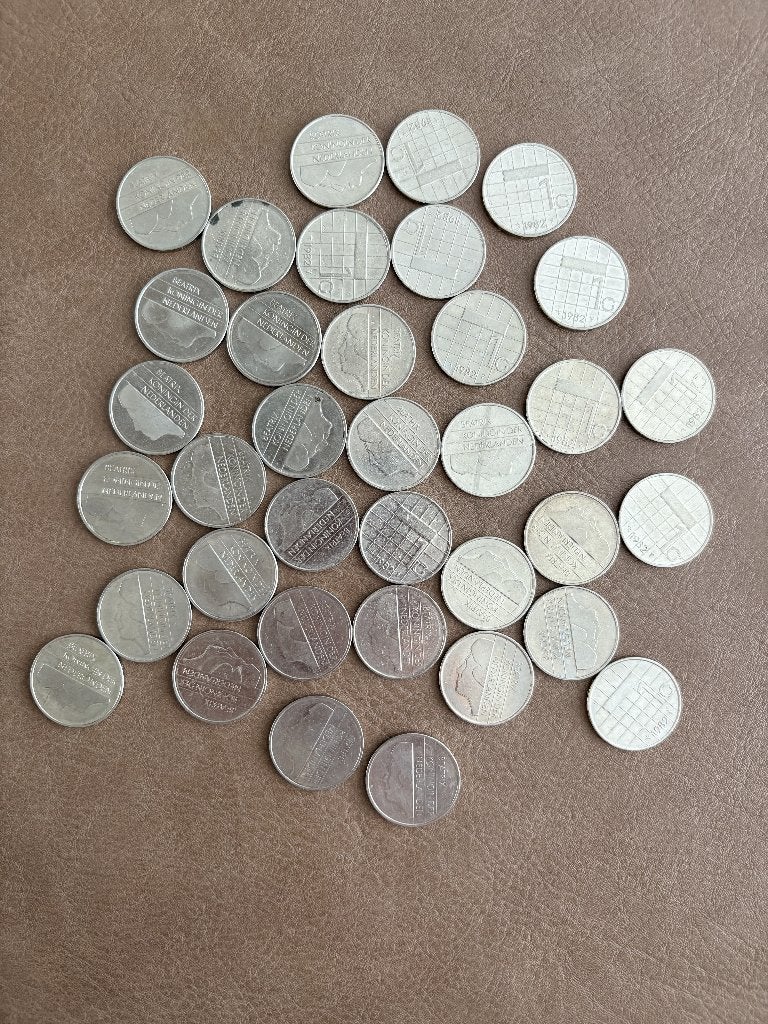 1982 - Nederlandse 1 Gulden - Beatrix - Nikkel, Verzenden, Koningin Beatrix, 1 gulden, Losse munt