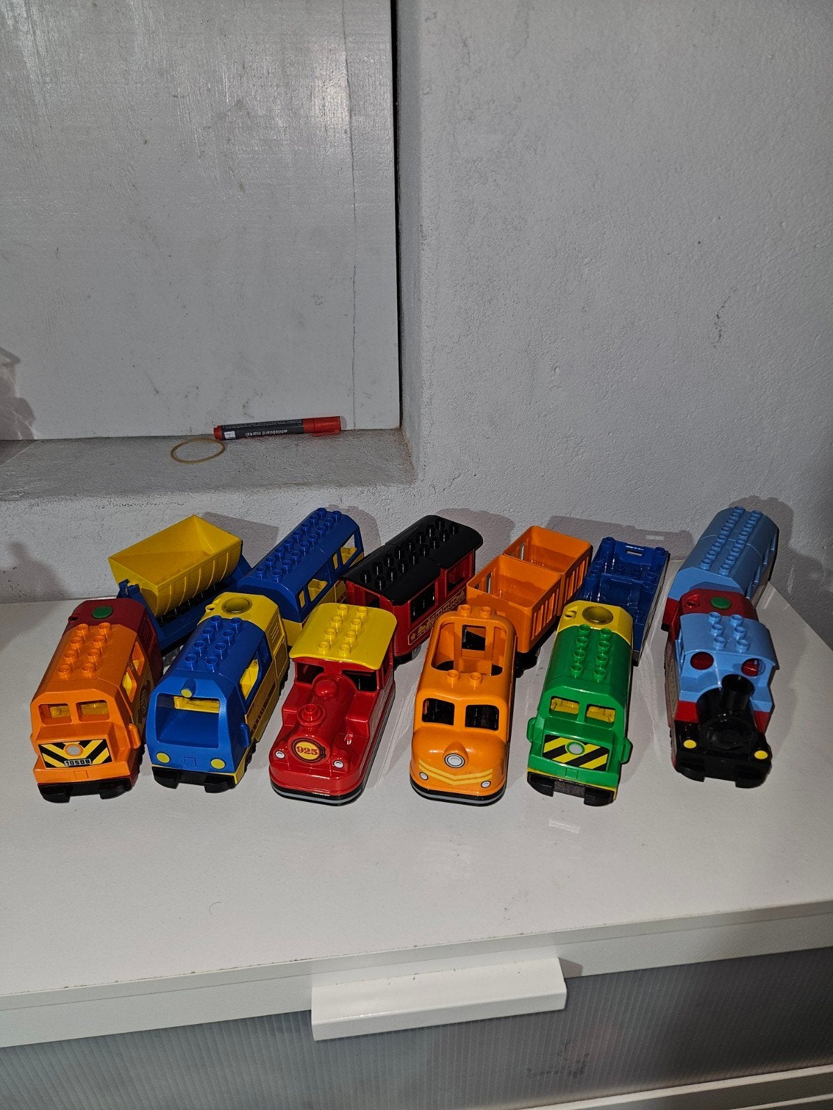 Duplo 6 elektrische treinen, Kinderen en Baby's, Speelgoed | Duplo en Lego, Ophalen, Zo goed als nieuw, Duplo