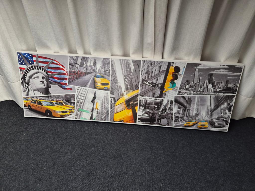 Canvas New York in goede staat, Ophalen, Zo goed als nieuw, 75 tot 100 cm, Print