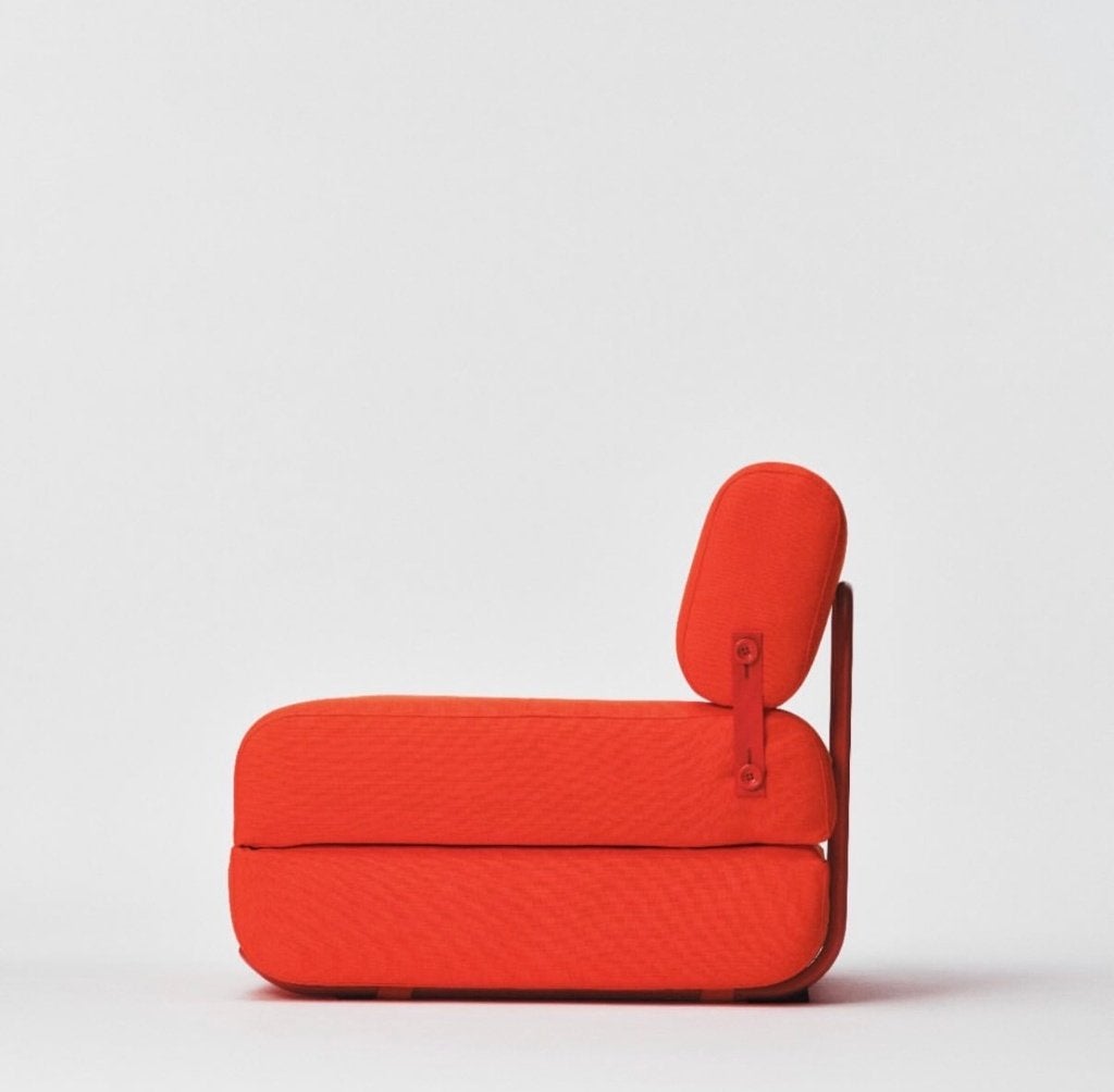 GLOEDNIEUWE design bank - uitvouwbaar, Ophalen, Eenpersoons, Minder dan 75 cm, Nieuw