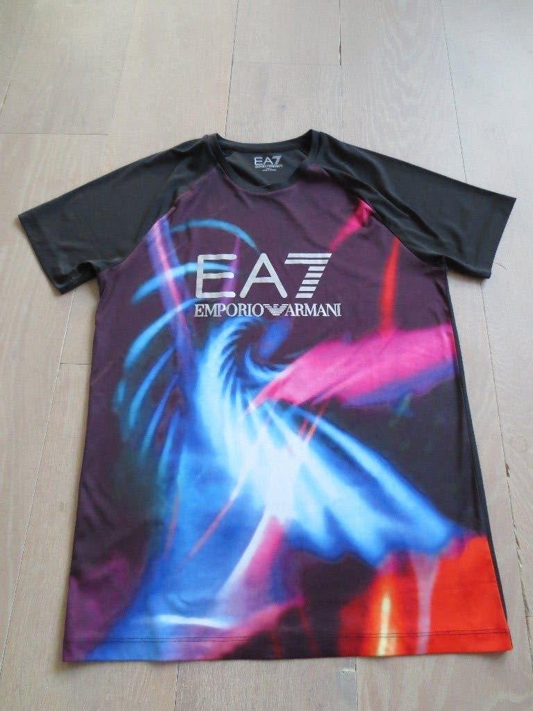 EA7 Emporio Armani T Shirt, maat S, Zwart, EA7 Emporio Armani., Ophalen of Verzenden, Zo goed als nieuw