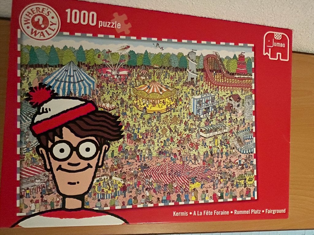 Puzzel Waar is Wally "Kermis", Ophalen, 500 t/m 1500 stukjes, Gebruikt, Legpuzzel