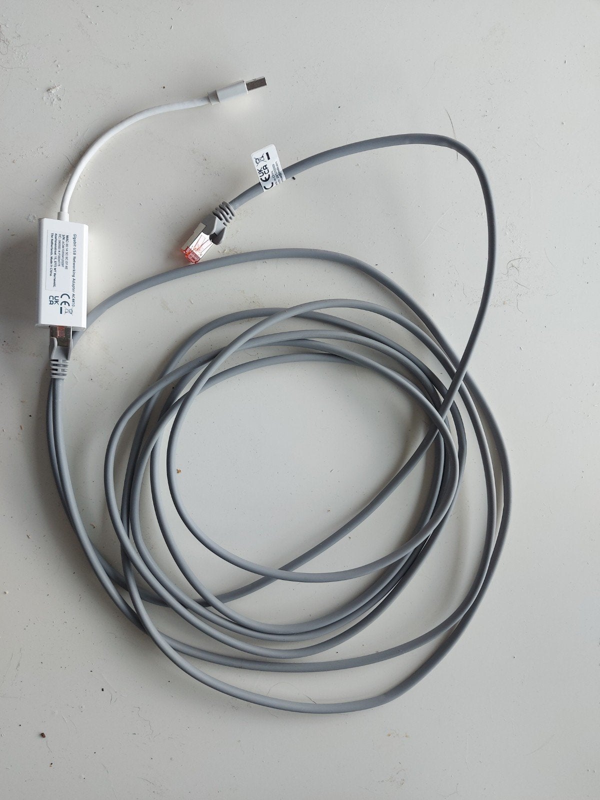 Gigabit USB Netwerkadapter AC4410 met kabel, Ophalen, Zo goed als nieuw