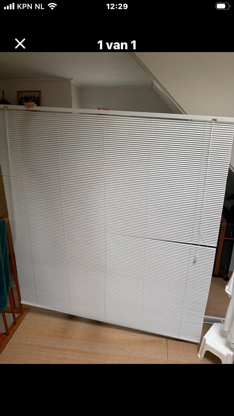 aluminium jaloezie licht grijs, Ophalen, Jaloezie, Gebruikt, Karwei