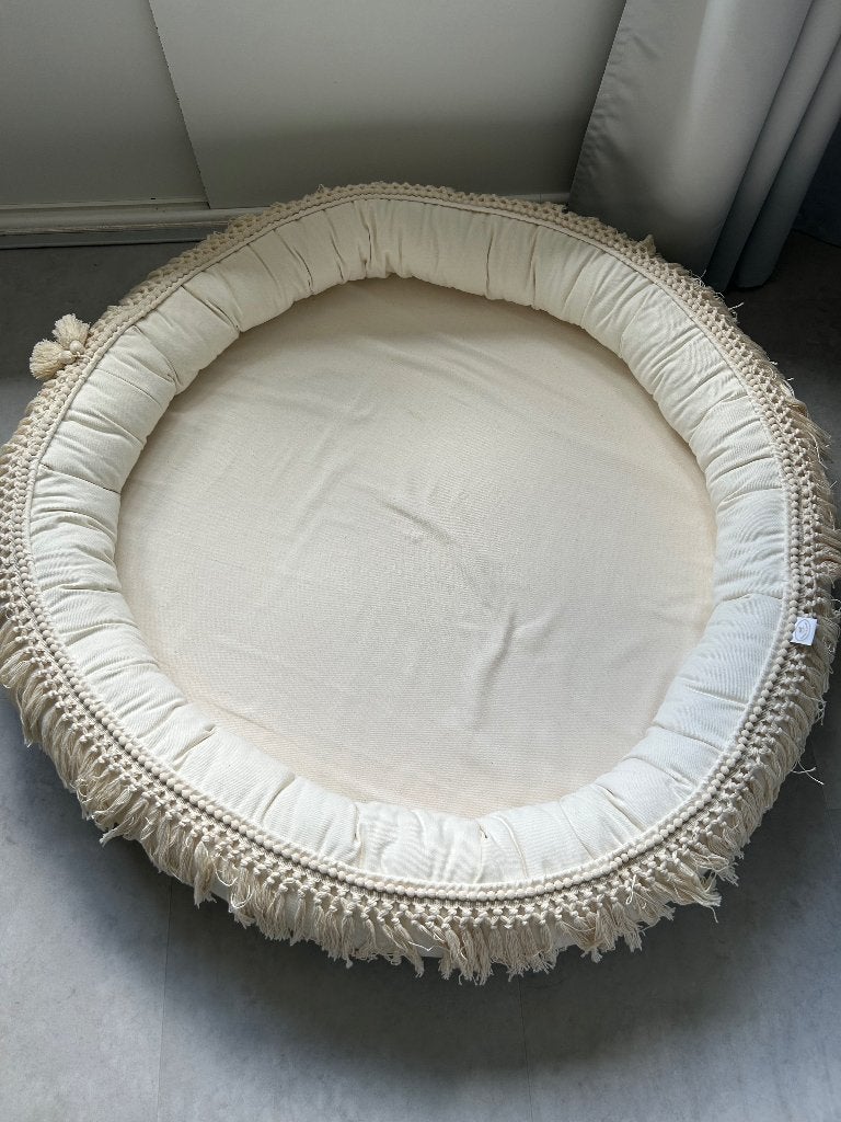 Cotton & Sweets Junior nest 110cm | Boho Vanilla Speelnest, Ophalen, Zo goed als nieuw, Kleed of Kussen