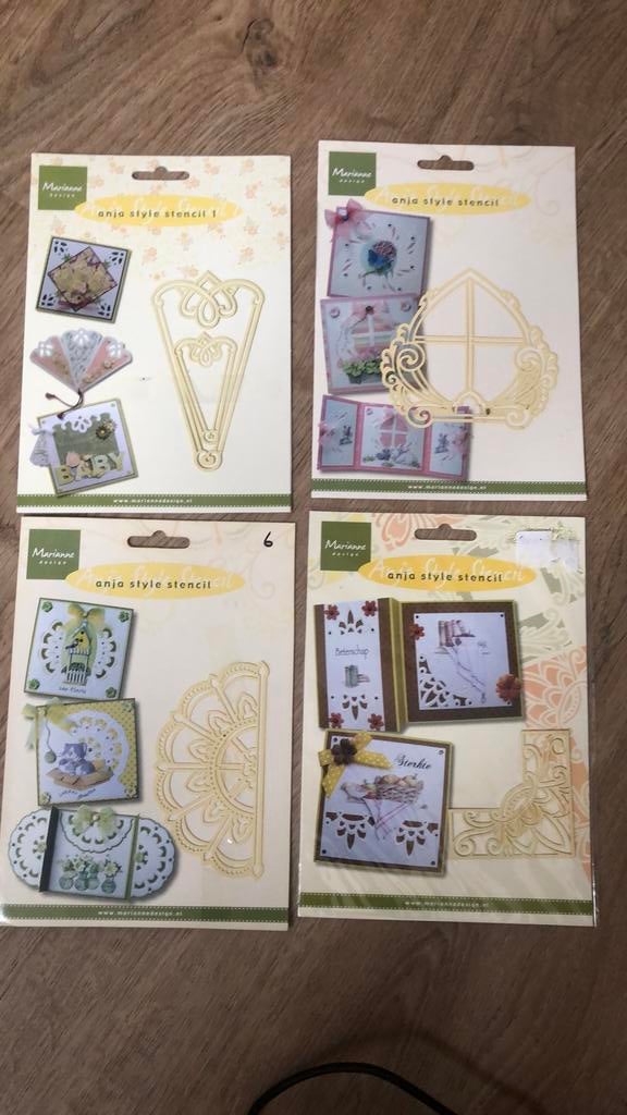 Stencils Marianne Design, Hobby en Vrije tijd, Kaarten | Zelf maken, Ophalen of Verzenden, Zo goed als nieuw, Overige thema's