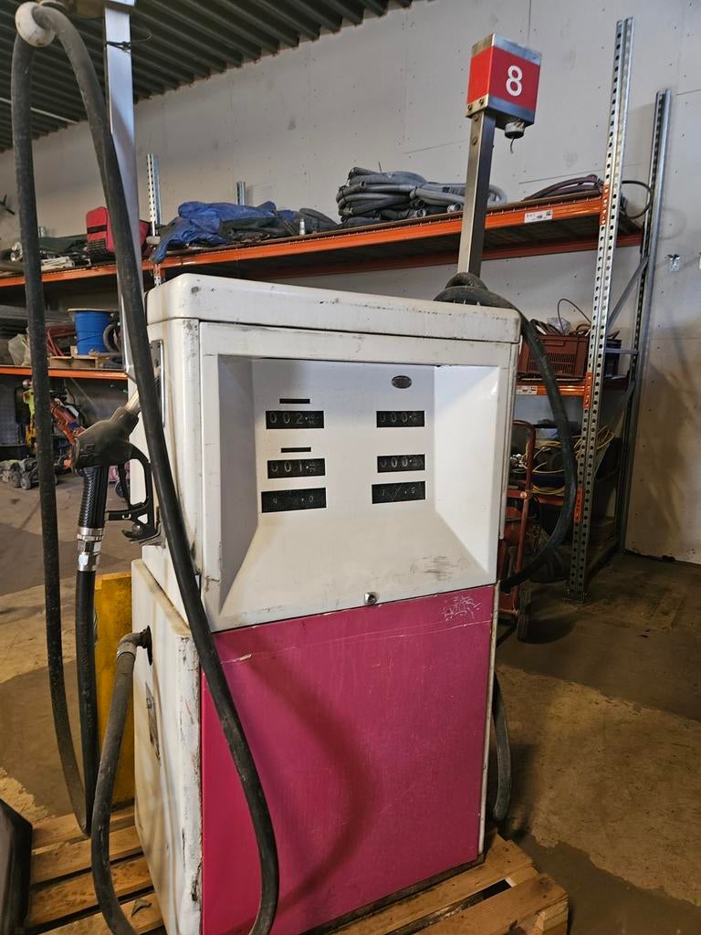 oude benzine pomp, Ophalen of Verzenden, Gebruikt