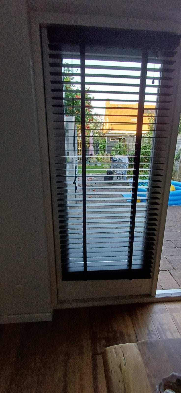 Zwarte jaloezieën, Huis en Inrichting, Ophalen, Jaloezie, Gebruikt, Overige merken