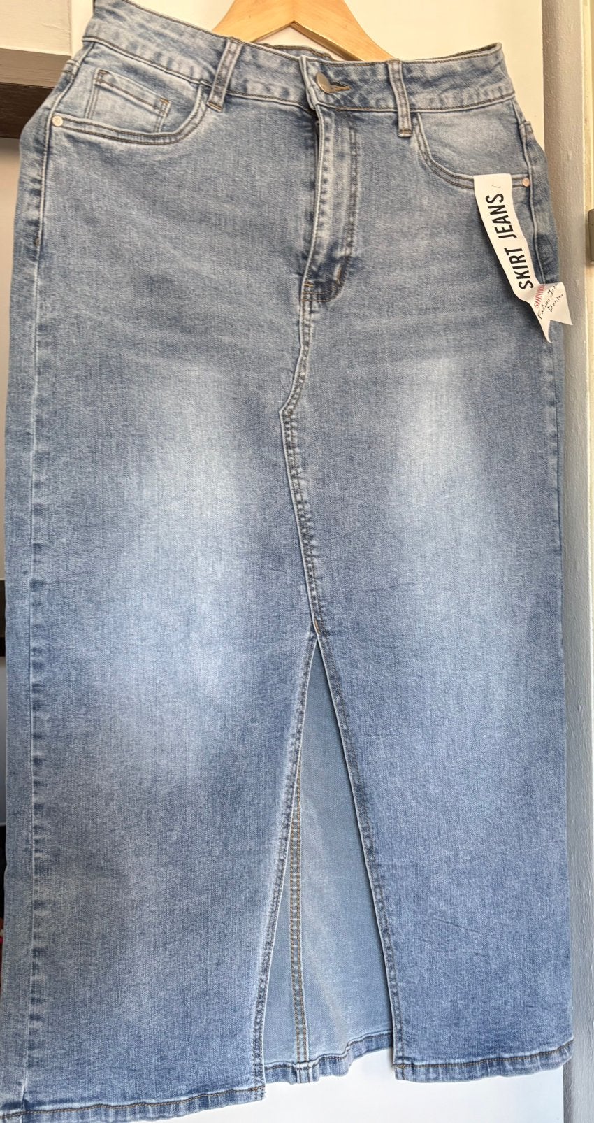 Jeans rok, Blauw, Maat 42/44 (L), Nieuw, Ophalen of Verzenden