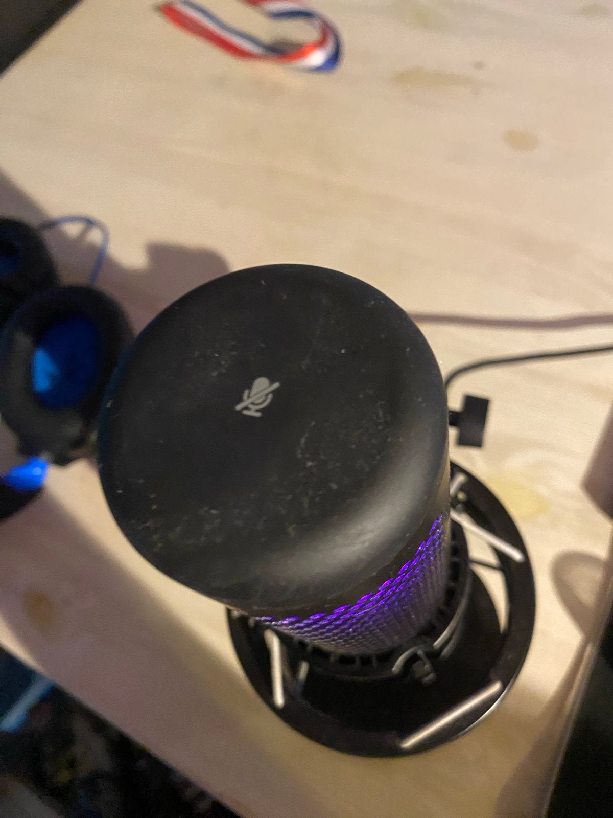 HyperX QuadCast S USB Condensator Microfoon, Muziek en Instrumenten, Microfoons, Ophalen, Zo goed als nieuw, Studiomicrofoon