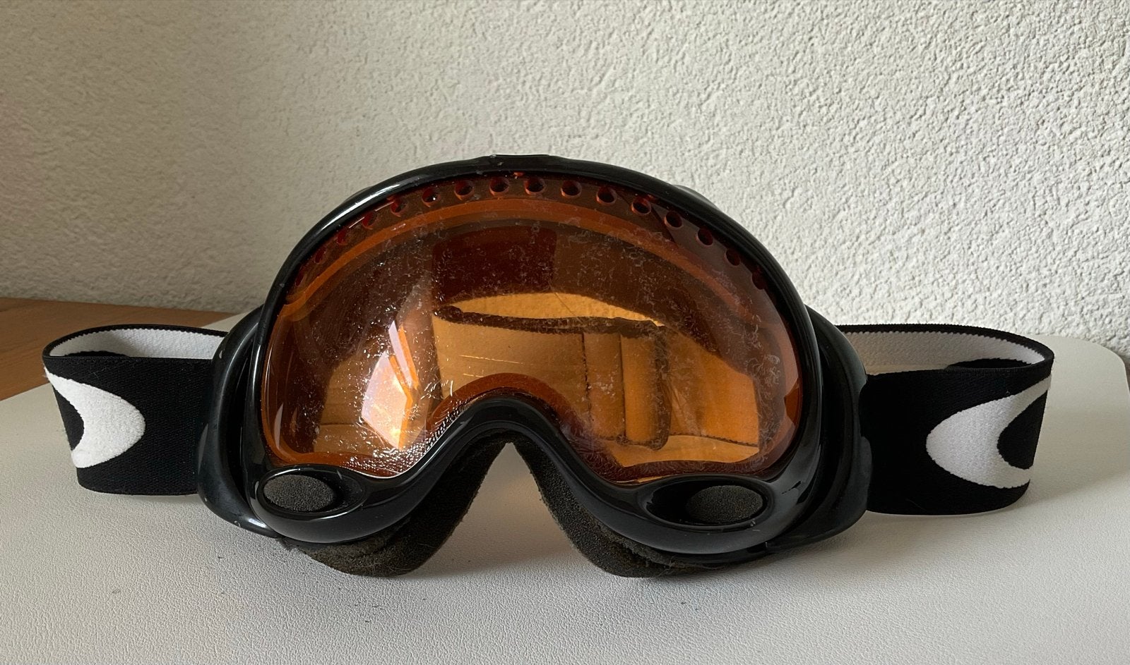 Oakley skibril - Oranje lens goggle, Ophalen of Verzenden, Gedragen, Maat 38/40 (M), Overige typen