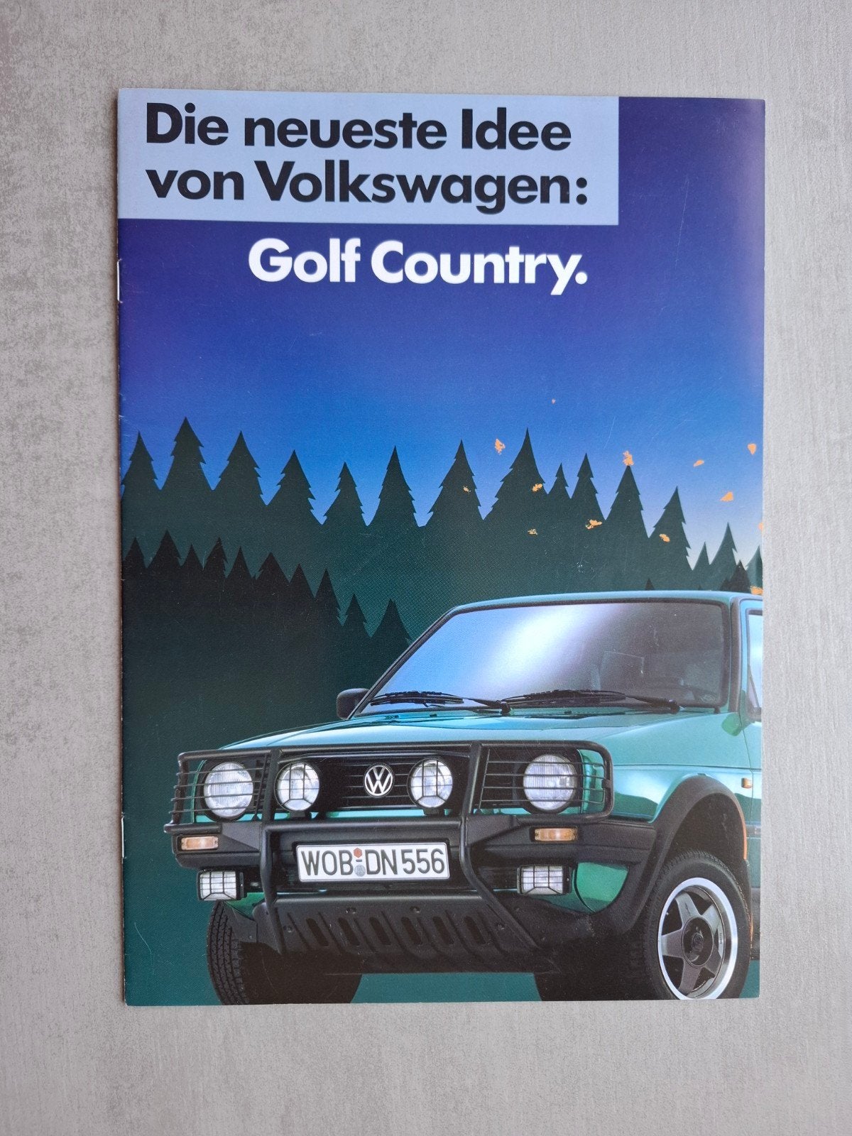 Volkswagen Golf II Country brochure - 1990, Ophalen of Verzenden, Zo goed als nieuw, Volkswagen