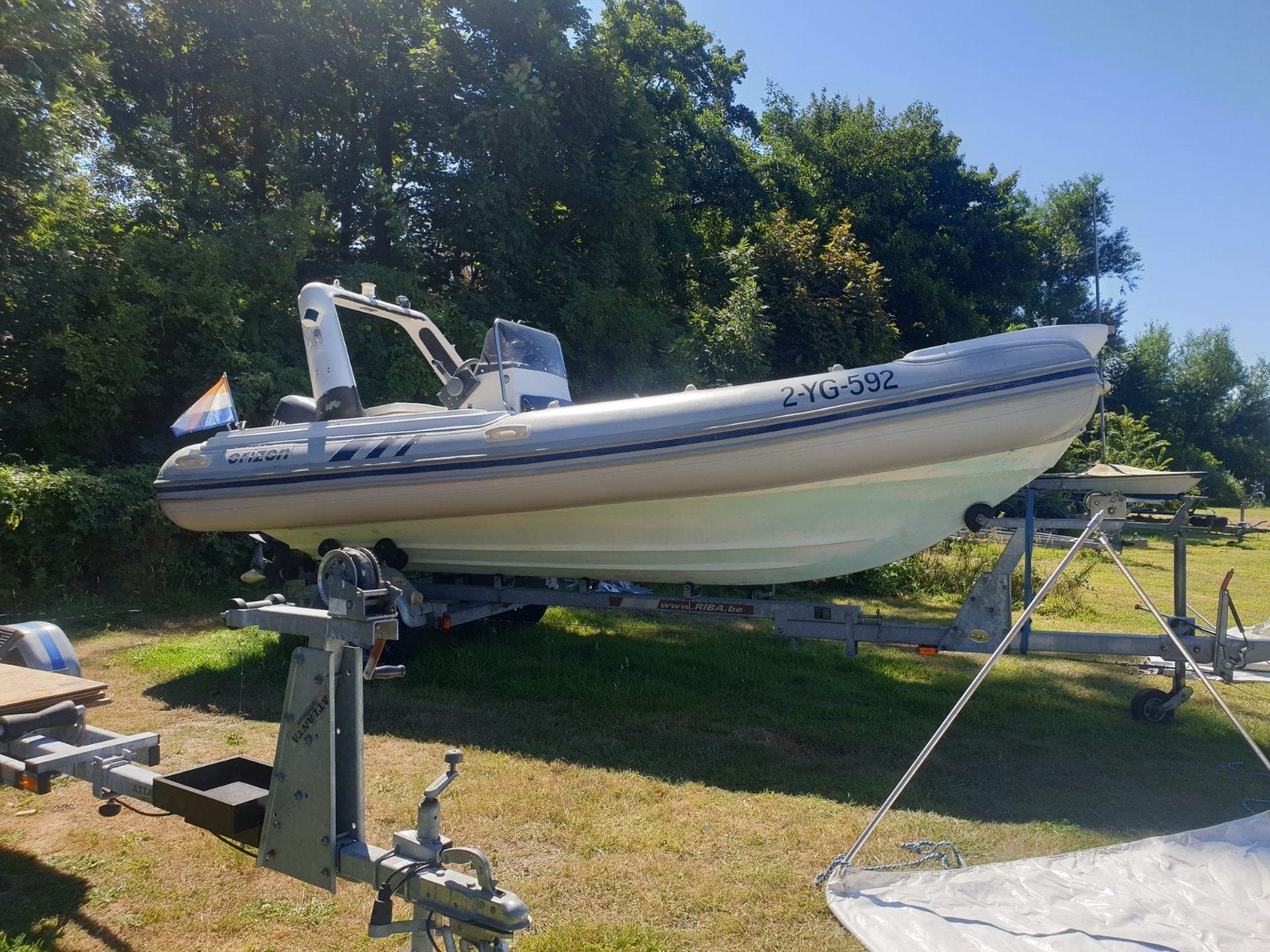 RIB boot 6.70m met 150PK Yamaha buitenboordm met Riba traile, Ophalen, Overige merken, 120 tot 200 pk, 150 pk