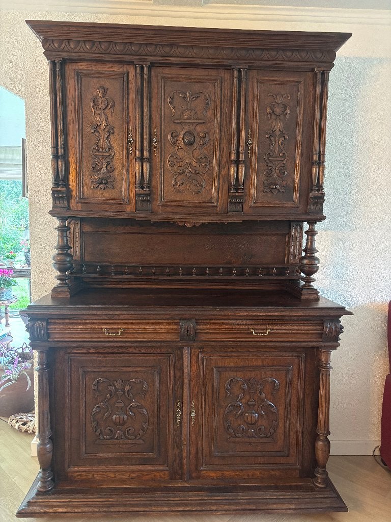 vintage kast, Ophalen, Gebruikt, 100 tot 150 cm, 200 cm of meer