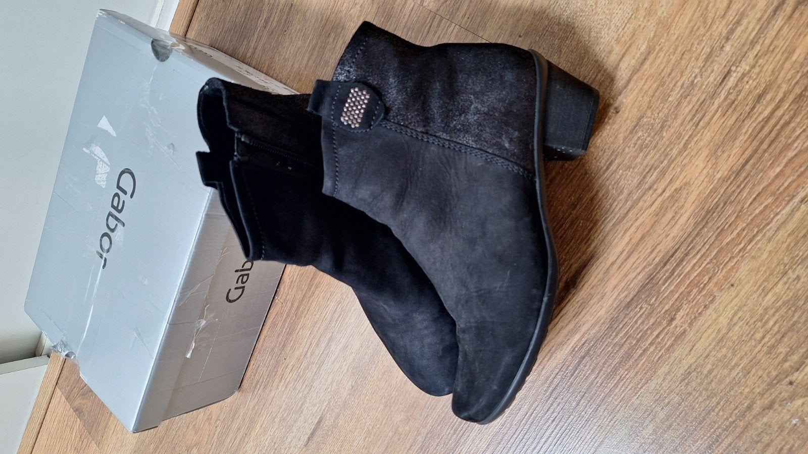 laarsjes gabor maat 37 zgan, Kleding | Dames, Schoenen, Ophalen of Verzenden, Zo goed als nieuw, Zwart