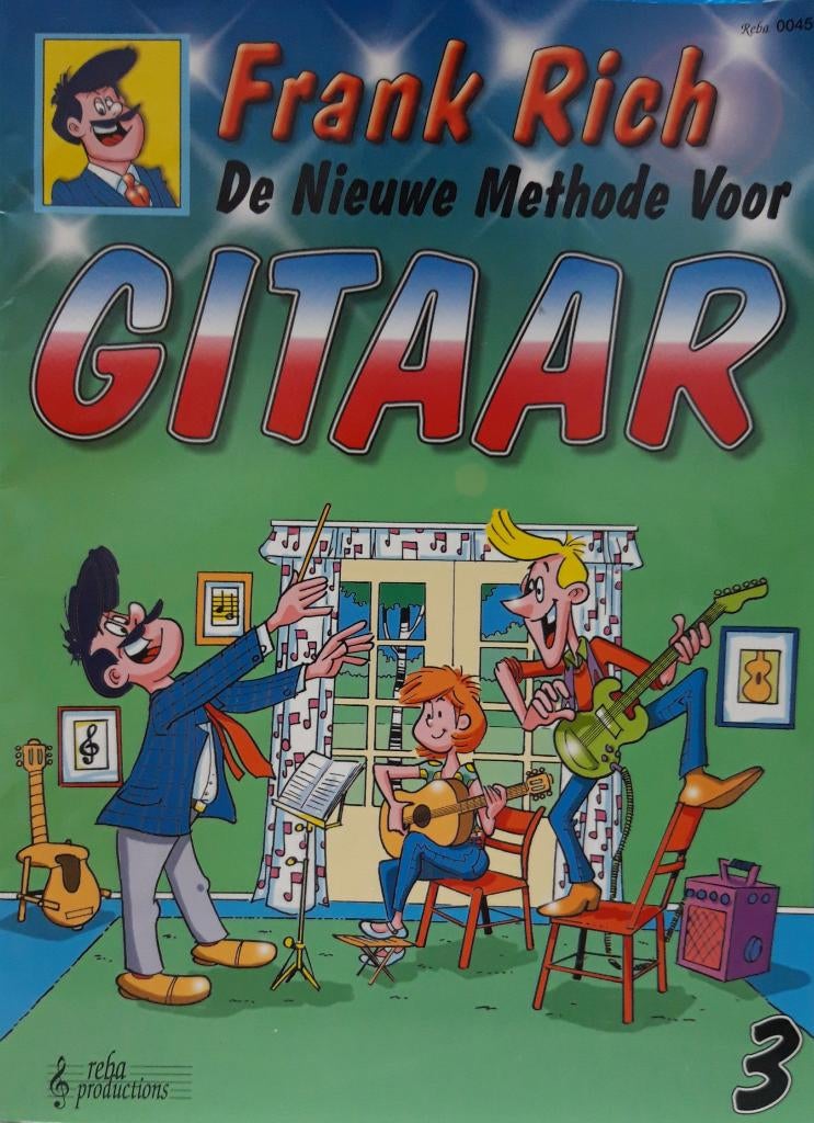 Gitaar Bladmuziek Frank Rich methode voor gitaar dl 3, Les of Cursus, Ophalen of Verzenden, Populair, Gitaar