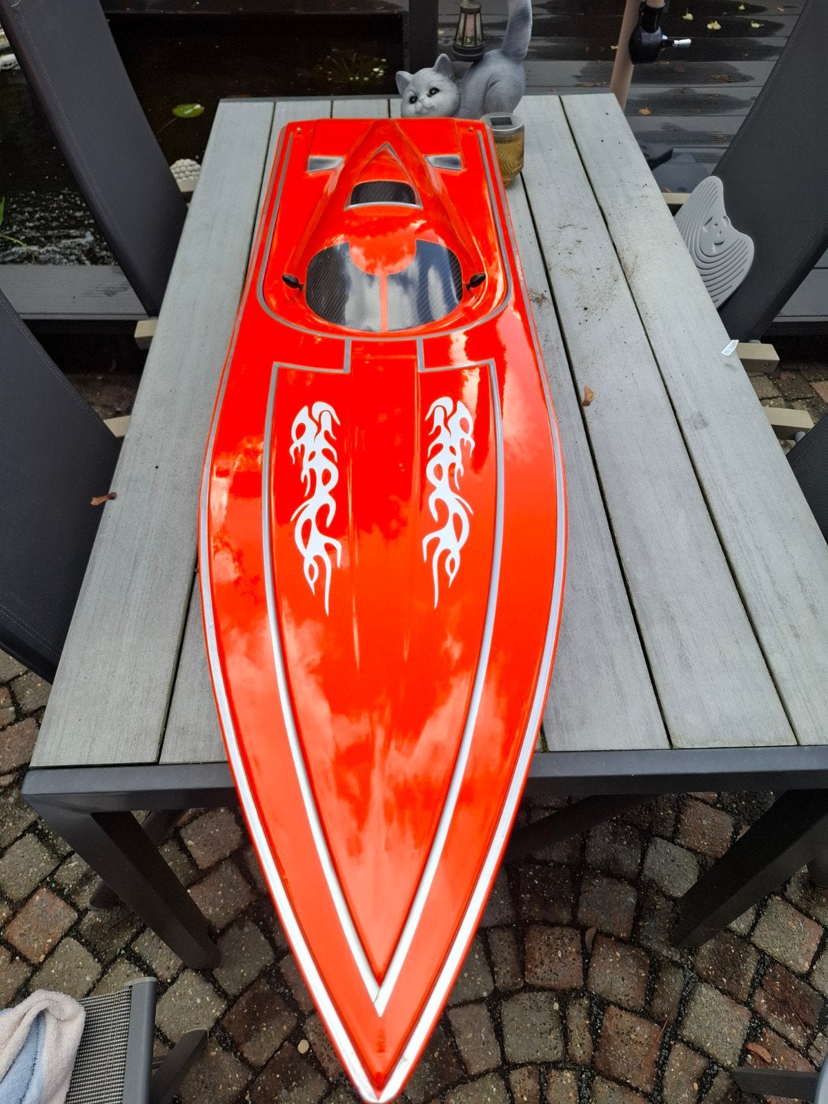 130cm polyester rc powerboot., Hobby en Vrije tijd, Ophalen, Gebruikt, Overige merken
