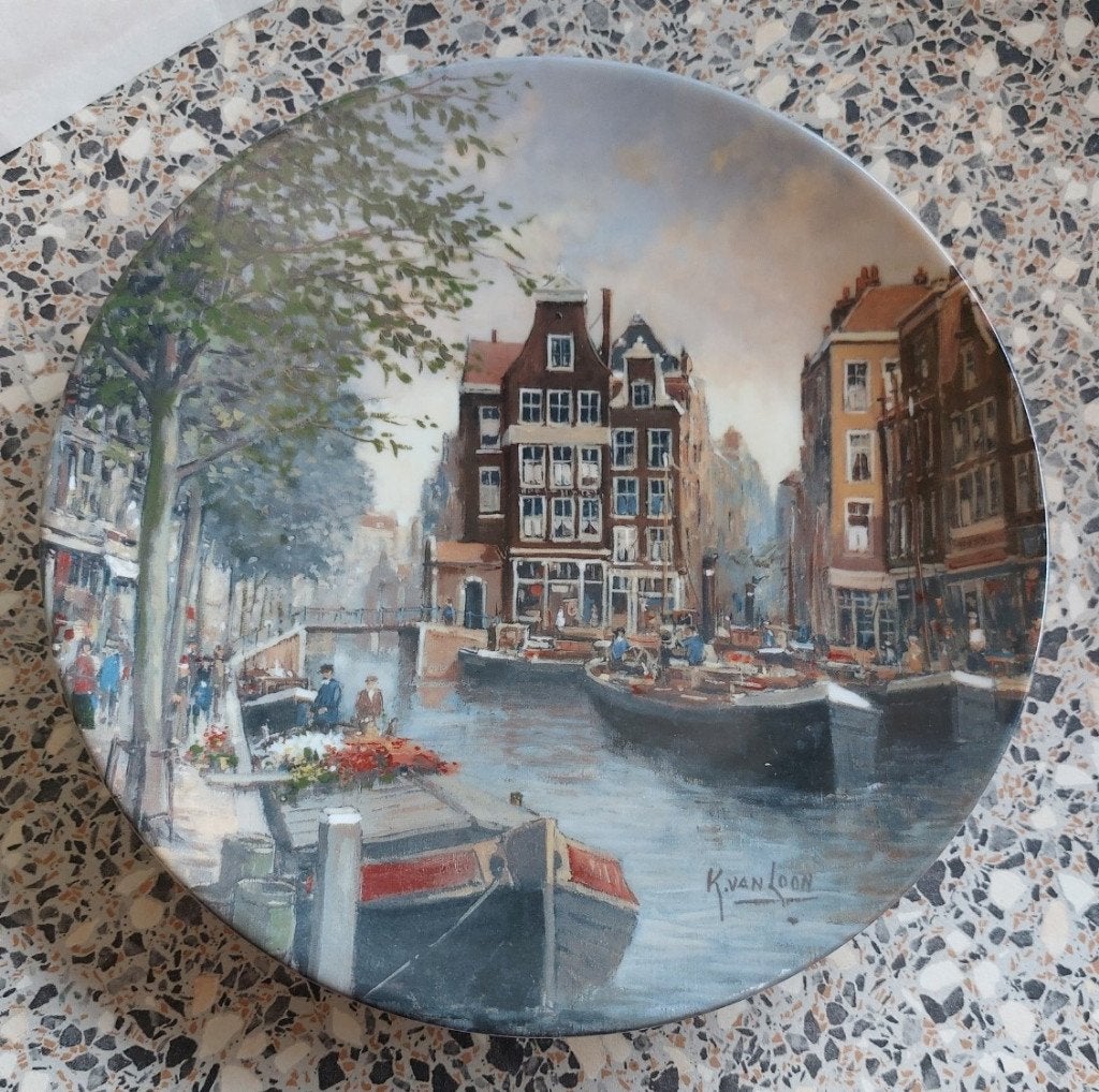 Royal Mosa Bord Koos van Loon Lente Rotterdamse Gracht, Ophalen of Verzenden