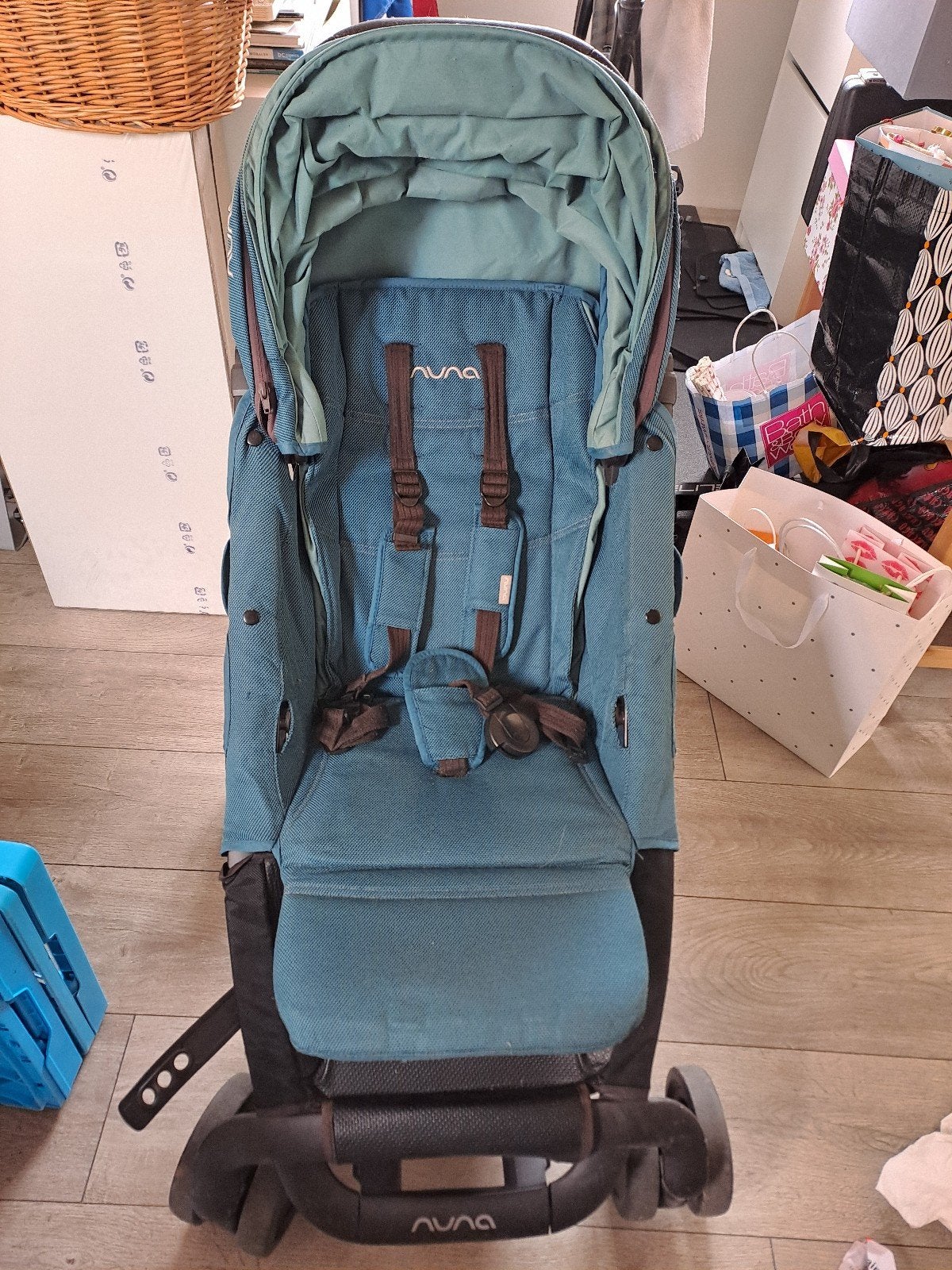 Nuna Pepp kinderwagen blauw, Ophalen, Gebruikt, Overige merken, Verstelbare rugleuning