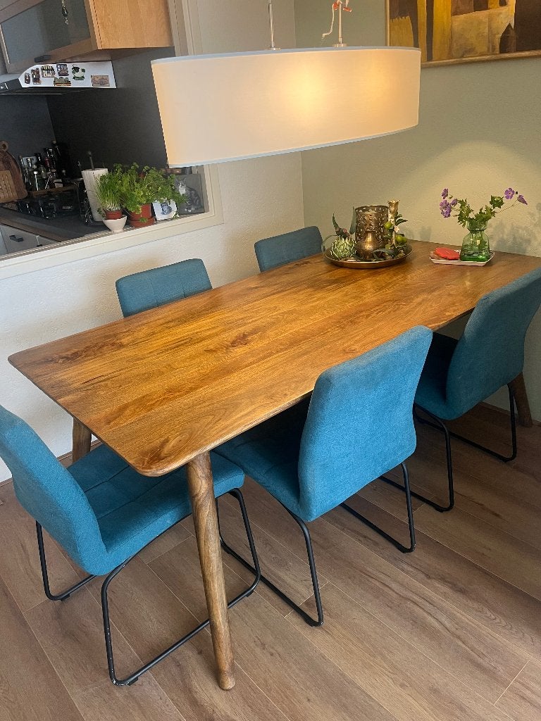 Eetkamerstoelen, Ophalen, Gebruikt, Blauw, Vijf, Zes of meer stoelen