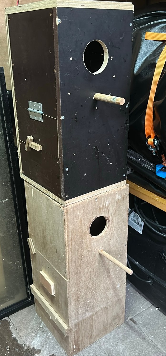Broedblokken, Dieren en Toebehoren, Vogels | Hokken en Kooien, Ophalen, Zo goed als nieuw, Hout, Broedkooi of Kweekkooi