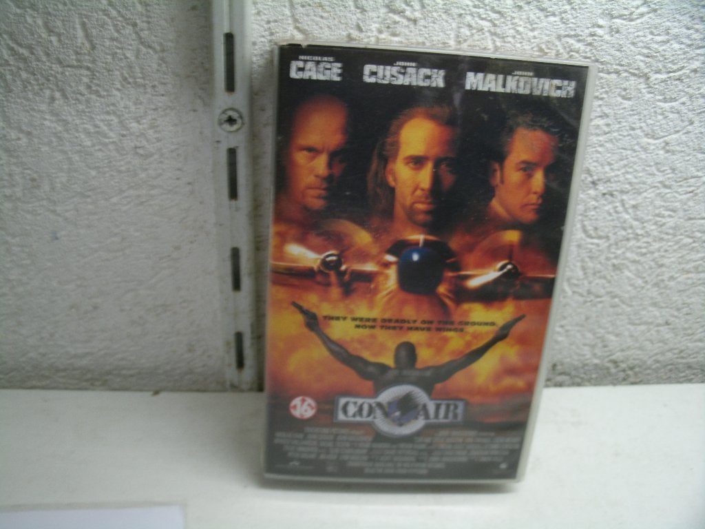 vhs 125b con air, Cd's en Dvd's, VHS | Film, Vanaf 16 jaar, Ophalen of Verzenden, Gebruikt, Actie en Avontuur