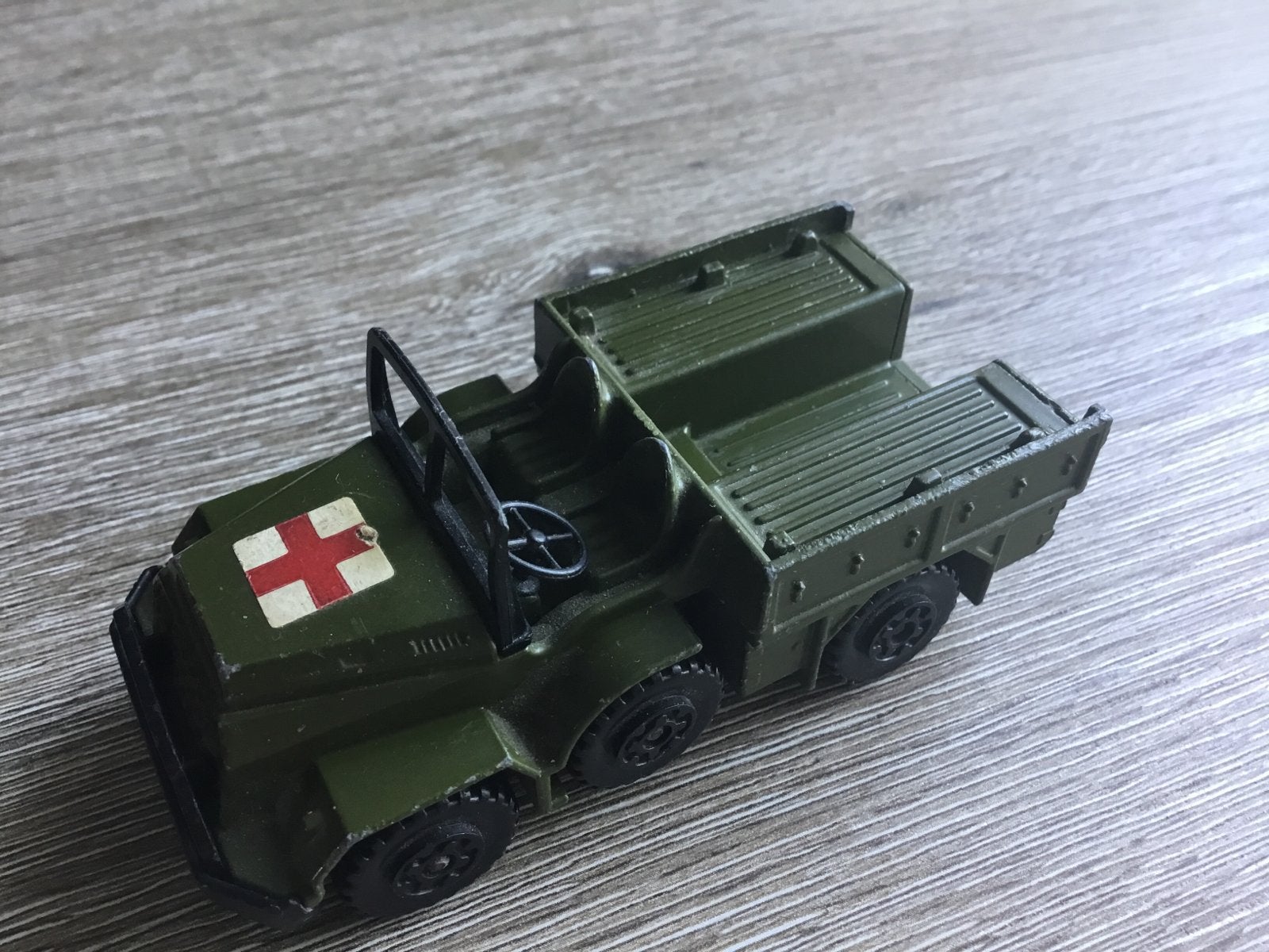 Matchbox Battle Kings K-12 DAF  leger -Ambulance 1976, Overige merken, Gebruikt, 1:50 of kleiner, Auto