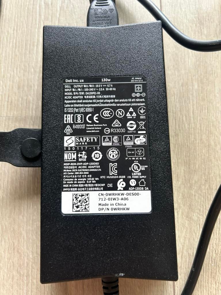 Partij Dell adapters/ opladers 130 Watt 7 stuks, Ophalen of Verzenden, Zo goed als nieuw