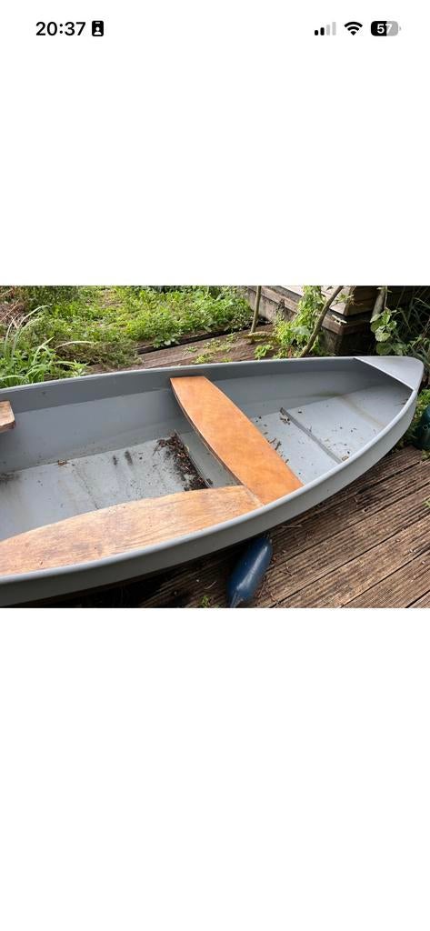 Stalen boot 400x140cm - Klaar om te varen!, Ophalen, Gebruikt, Staal, Met motor