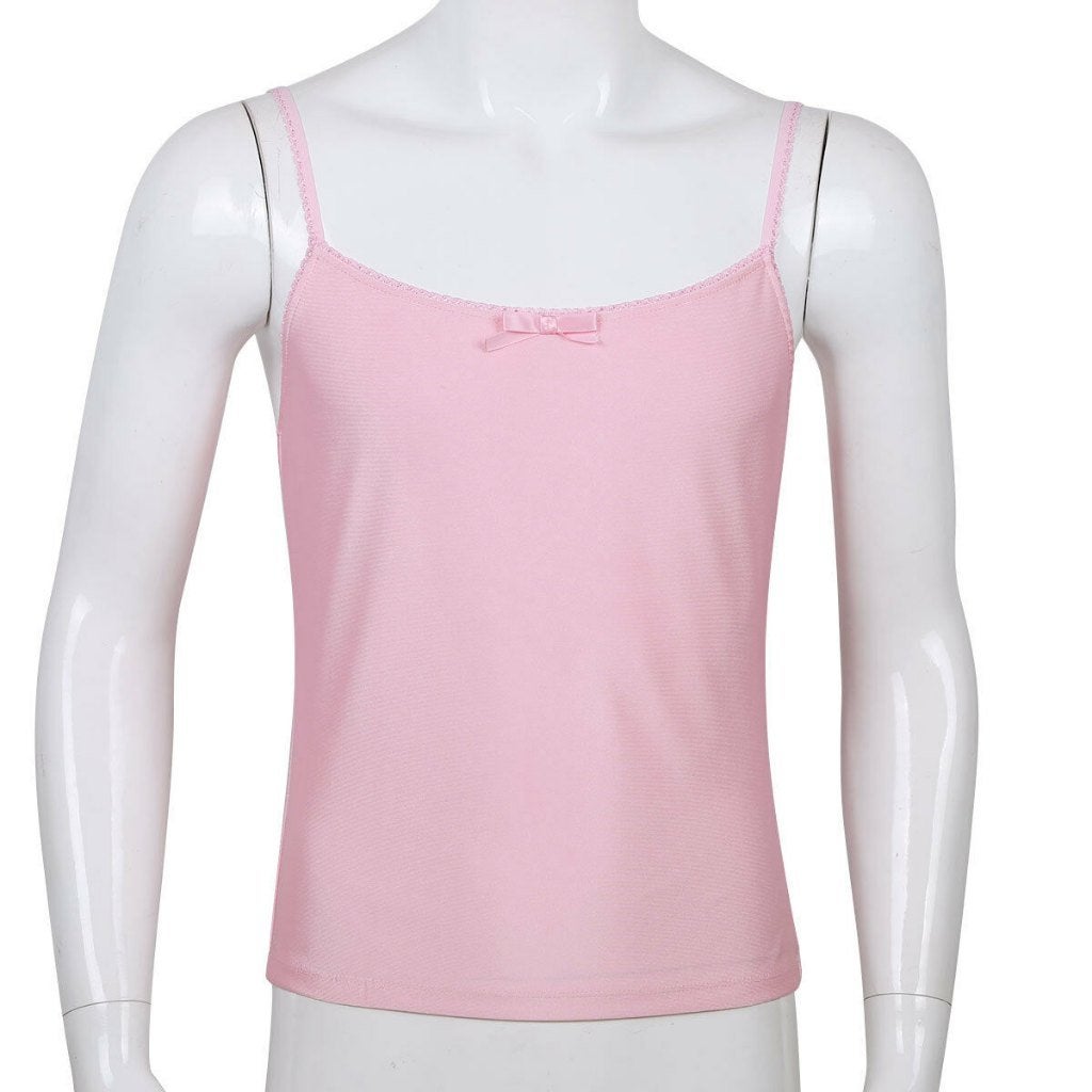 Roze heren sissy top, Verzenden, Nieuw