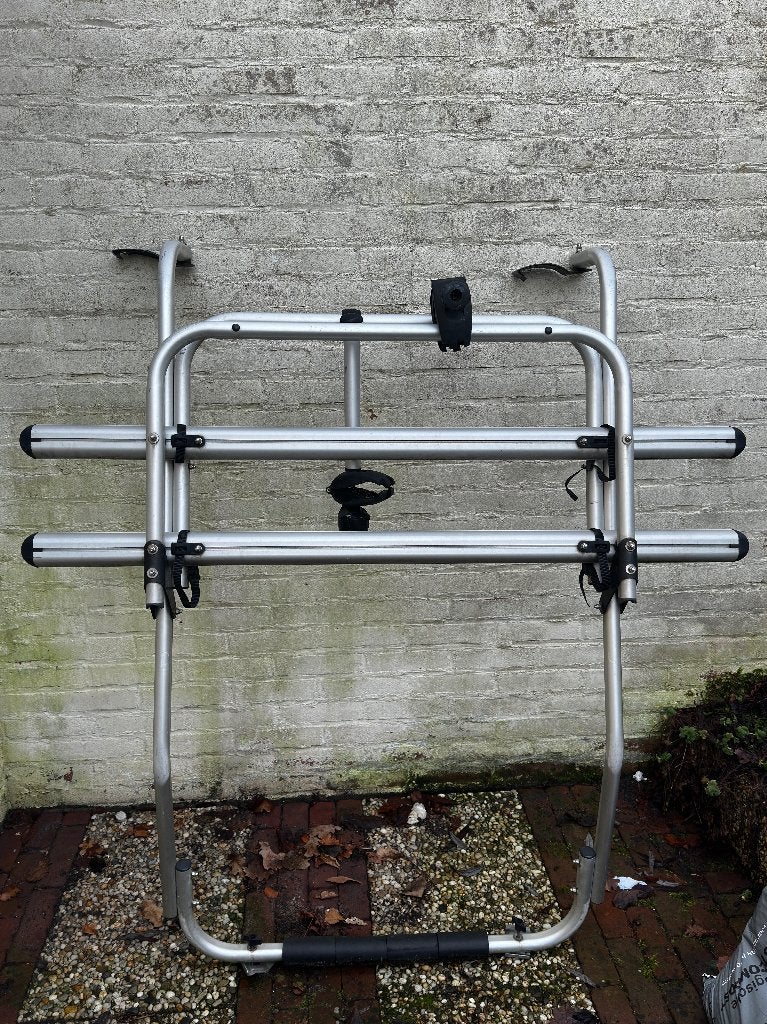 fietsdrager achterklep, Gebruikt, Brede banden, 2 fietsen, Achterklepdrager