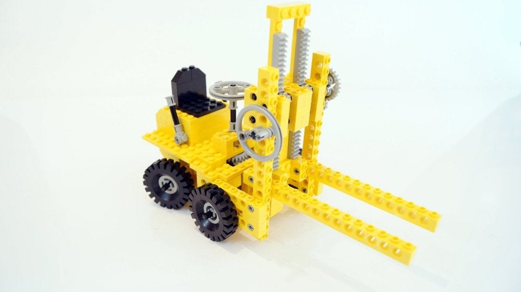 Vintage Lego Technic 850 Fork Lift Set - Compleet & ZGAN, Lego, Inclusief instructies, Ophalen of Verzenden, Zo goed als nieuw