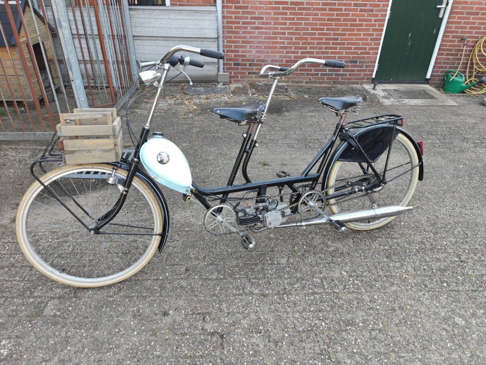 Eysink Sachs Tandem Bromfiets - 1950, Fietsen en Brommers, Ophalen, Overige merken