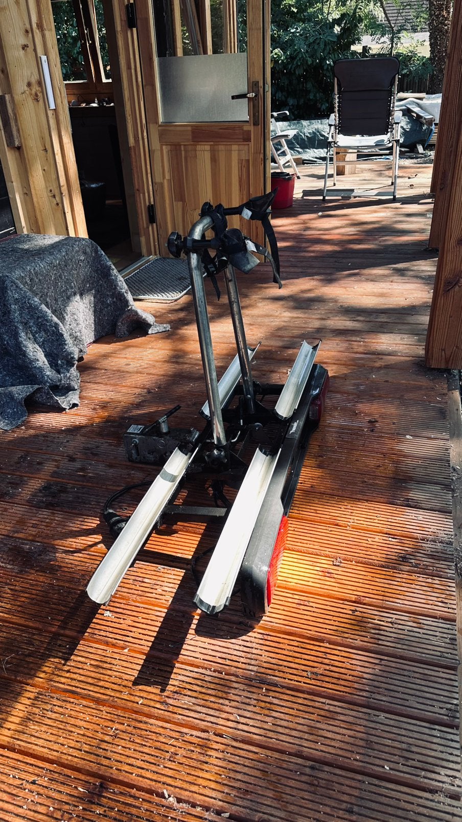 Twinny load fietsendrager zeer degelijk. Voor o.a  E bike, Ophalen, Gebruikt, 2 fietsen, Trekhaakdrager