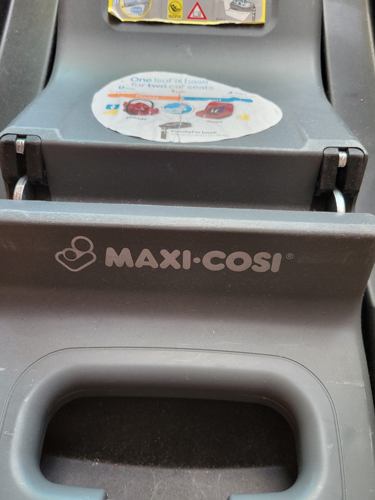 Maxi-Cosi Pebble Plus met FamilyFix & EasyBase 2 voor 2 auto, Kinderen en Baby's, Ophalen, Autogordel of Isofix, Gebruikt, Zijbescherming