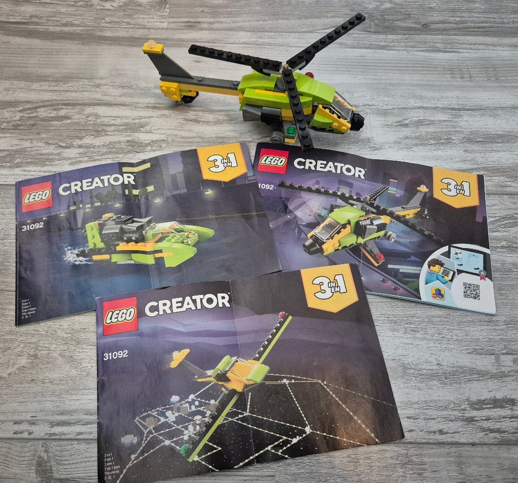 2x 3 in 1 setten (31092, 31147), Overige thema's, Lego, Ophalen of Verzenden, Zo goed als nieuw