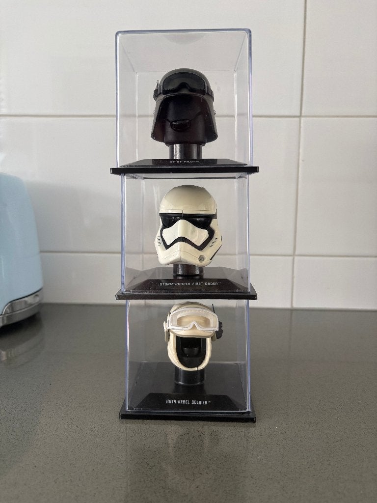 Star Wars display helmets, Verzamelen, Ophalen of Verzenden, Zo goed als nieuw, Replica