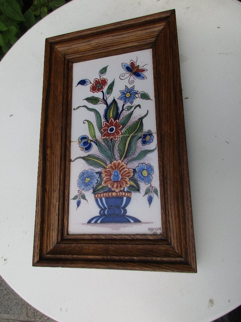 makkum - tegel - tegeltableau, Ophalen of Verzenden