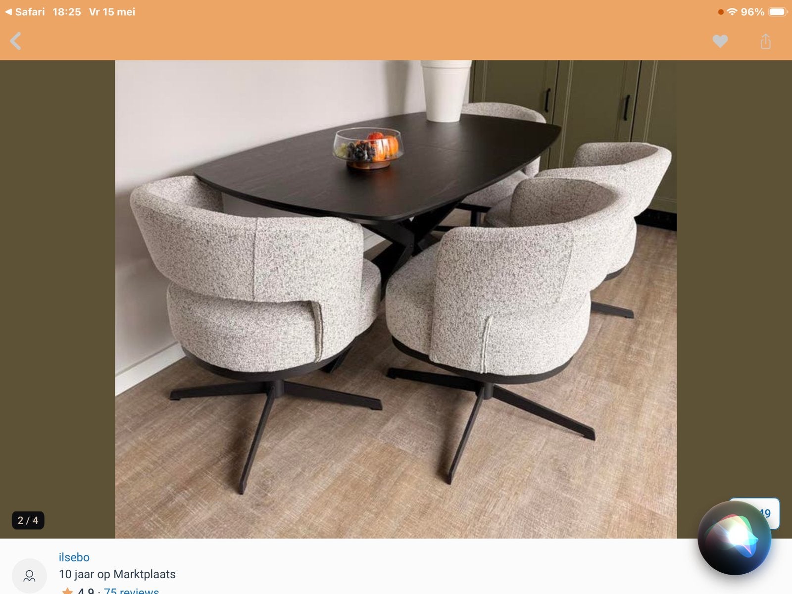 Nieuwe stoelen met bon en garantie, Overige kleuren, Nieuw, Ophalen of Verzenden, Vier