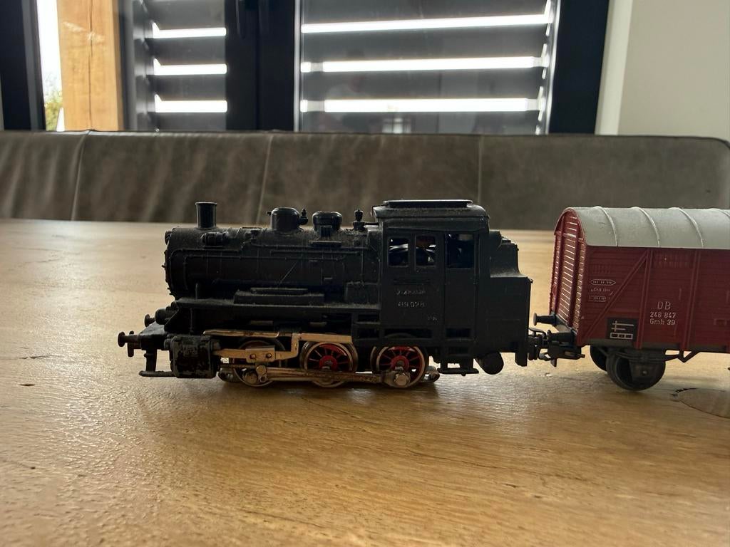 Märklin Stoomlocomotief met Wagons, Model 3000, Gebruikt, Hobby en Vrije tijd, Modeltreinen | H0, Wisselstroom, Ophalen of Verzenden