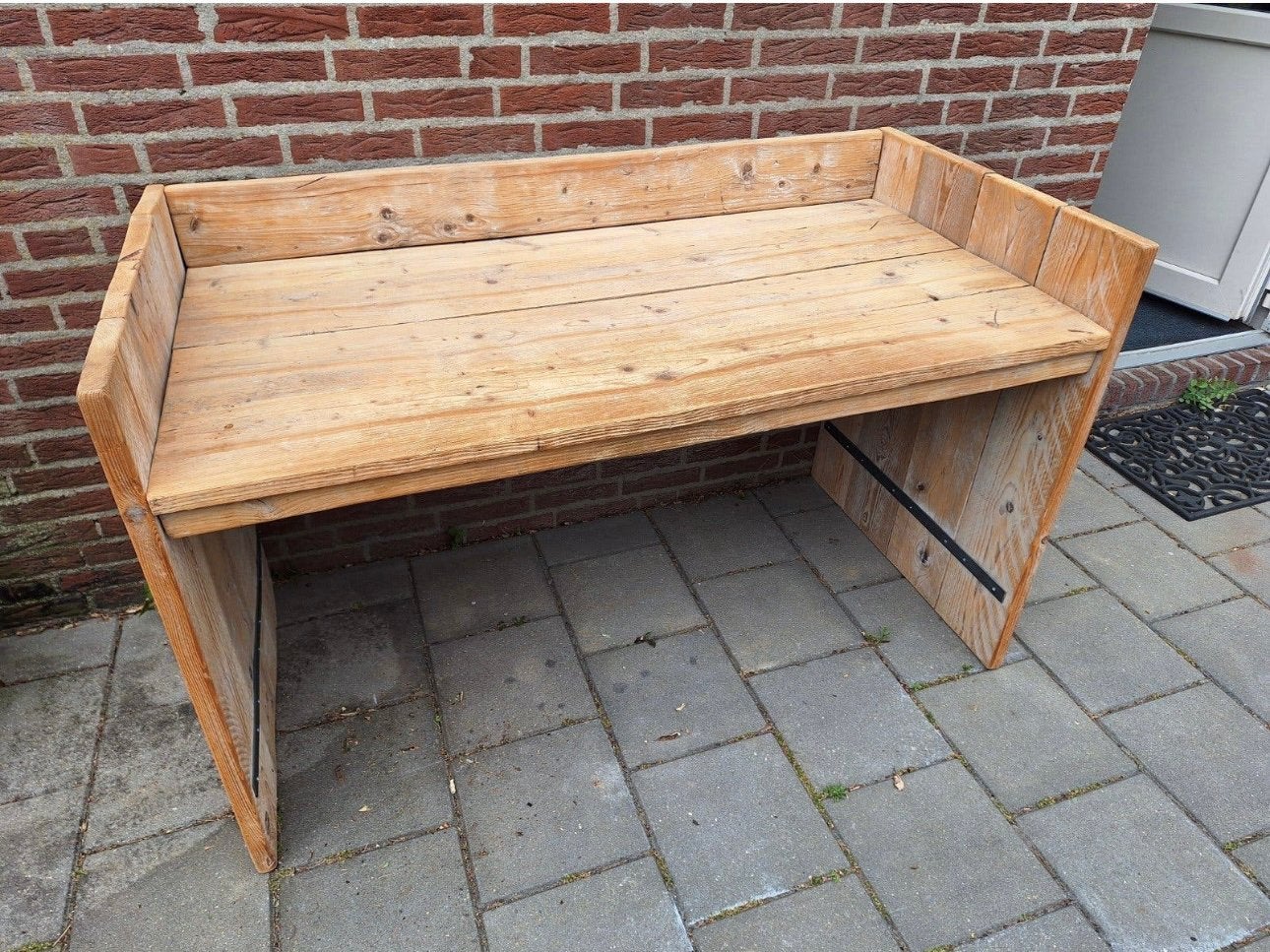 Steigerhout bureau, Huis en Inrichting, Ophalen, Zo goed als nieuw