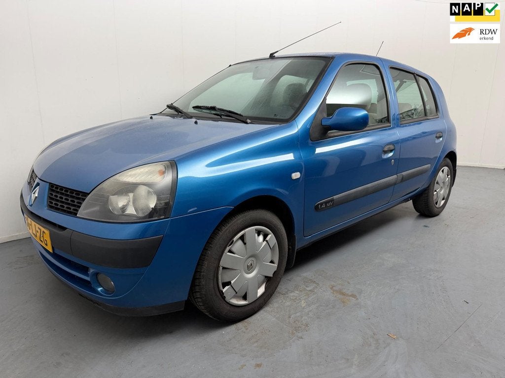 Renault Clio 1.4-16V Privilège # Airco # Trekhaak # 5 deurs, Voorwielaandrijving, 4 cilinders, Blauw, Handgeschakeld
